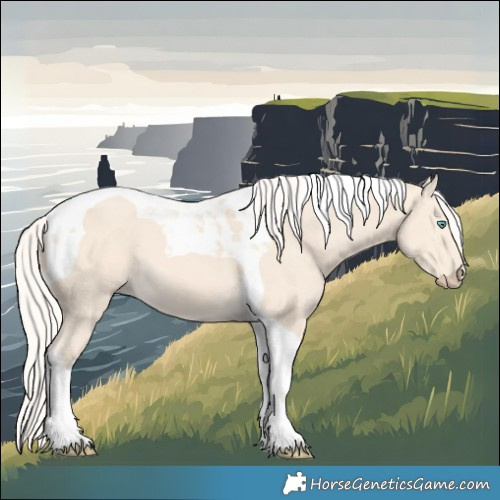 Horse Color:Cremello Tobiano 