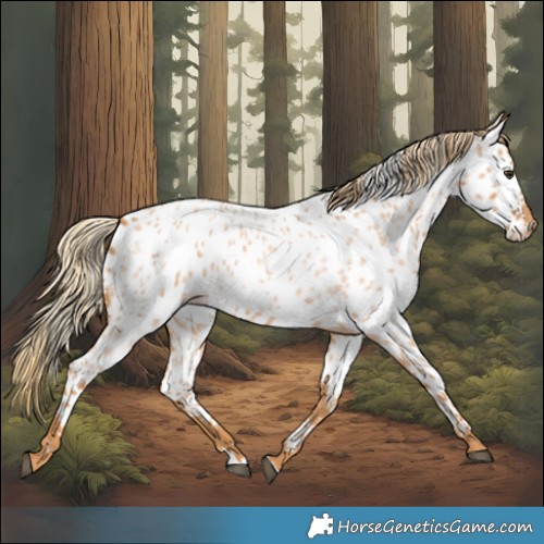Horse Color:Red Roan Appaloosa 