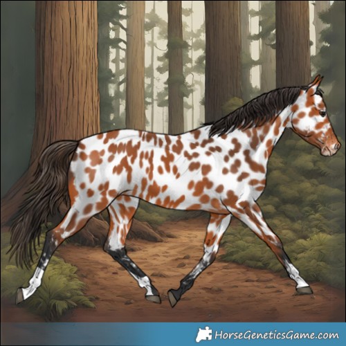 Horse Color:Bay Appaloosa 