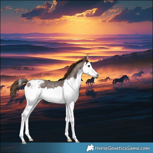 Horse Color:Gray Red Roan Splash Appaloosa