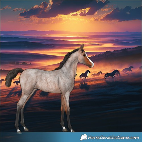 Horse Color:Bay Roan Splash Rabicano 