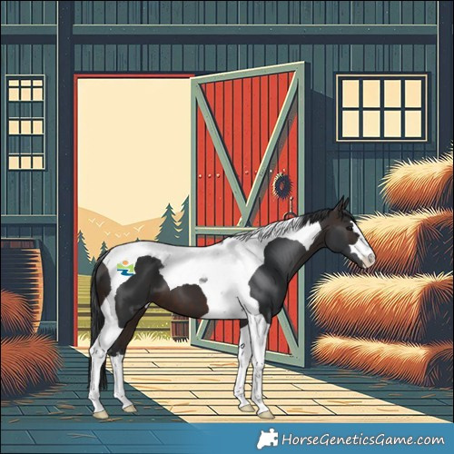 Horse Color:Brown Tobiano