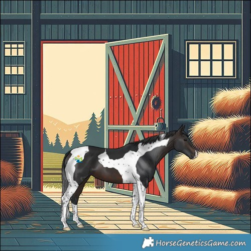 Horse Color:Brown Tobiano 