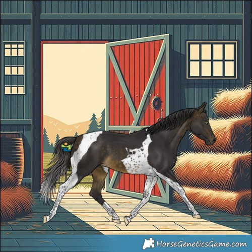 Horse Color:Buckskin Tobiano 