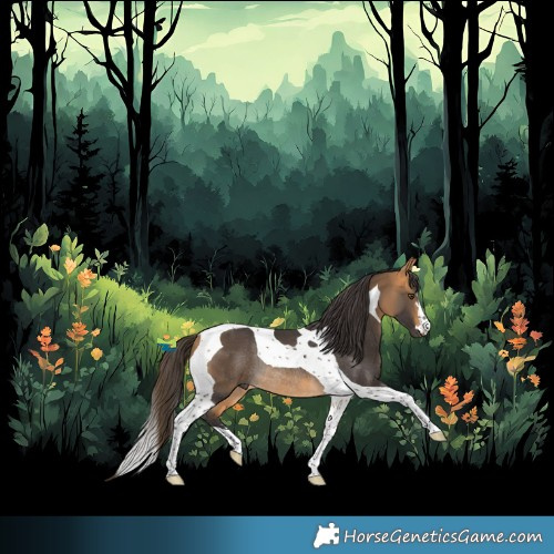 Horse Color:Buckskin Tobiano Rabicano