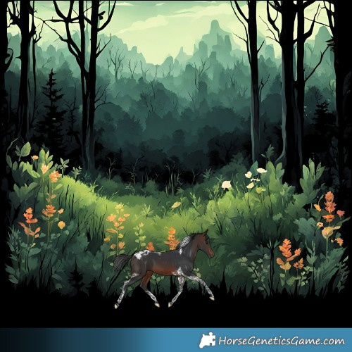 Horse Color:Brown Tobiano 