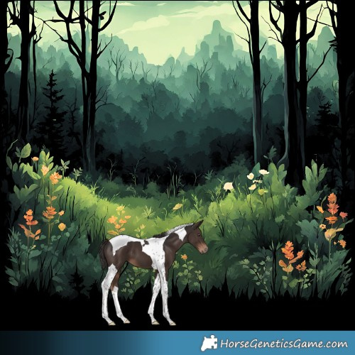 Horse Color:Liver Chestnut Tobiano 