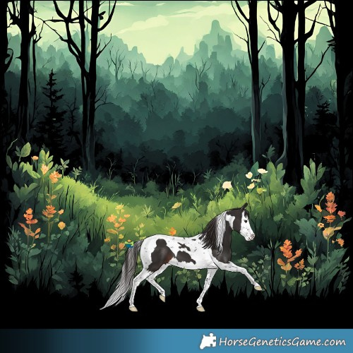Horse Color:Liver Chestnut Splash Tobiano 