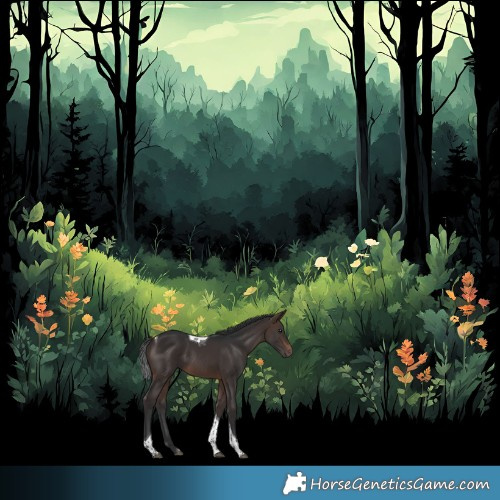 Horse Color:Brown Tobiano 