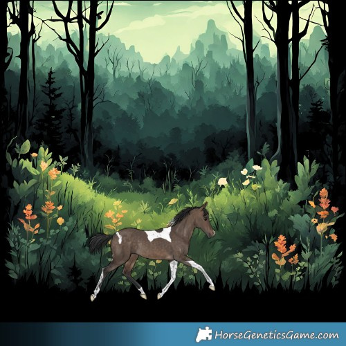 Horse Color:Brown Dun Tobiano Rabicano 