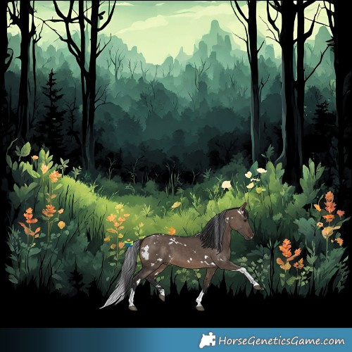 Horse Color:White Spotted Brown Dun Tobiano 
