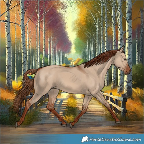 Horse Color:Red Dun Rabicano 