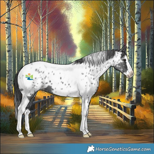 Horse Color:Black Merle Splash Tobiano Appaloosa