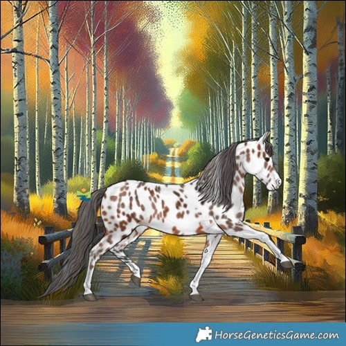 Horse Color:Bay Merle Tobiano Appaloosa