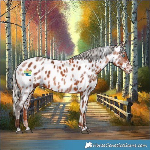Horse Color:Silver Brown Merle Appaloosa