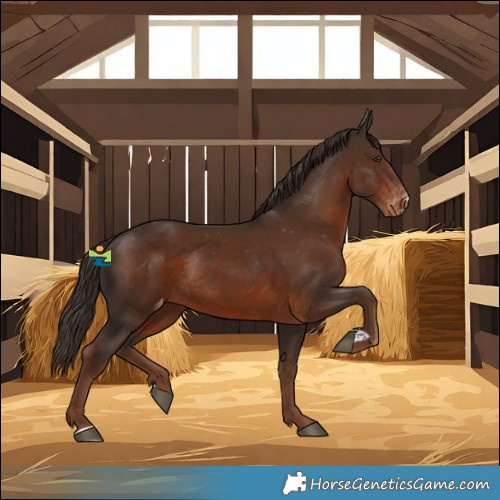 Horse Color:Liver Chestnut Varnish Rabicano 