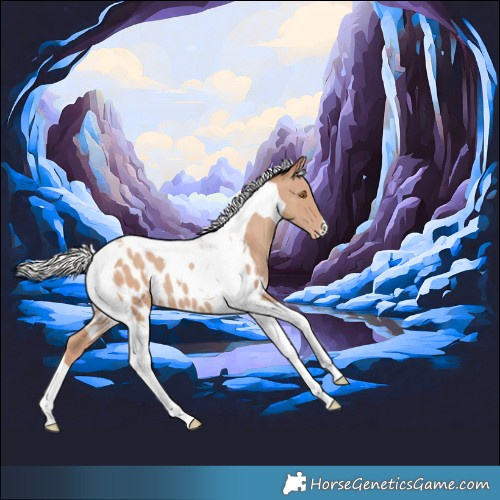 Horse Color:Silver Classic Champagne Tobiano Appaloosa 