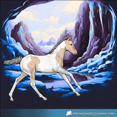 Horse Color:Silver Bay Dun Tobiano 