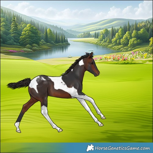 Horse Color:Bay Tobiano