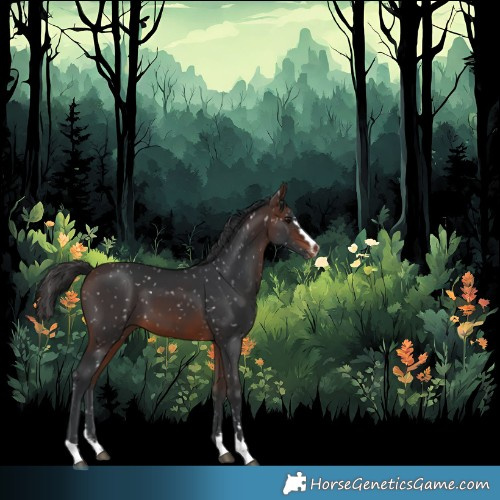 Horse Color:Brown Appaloosa 