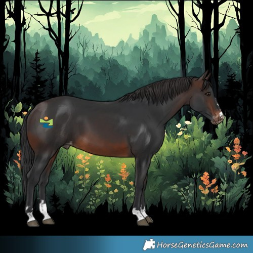Horse Color:Brown Appaloosa 