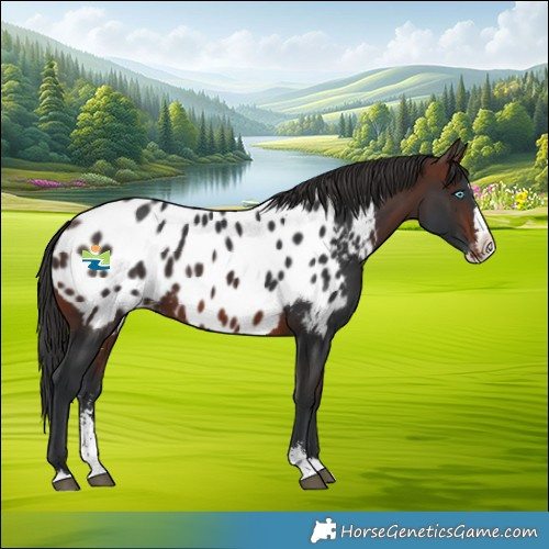Horse Color:Brown Sabino Splash Appaloosa 