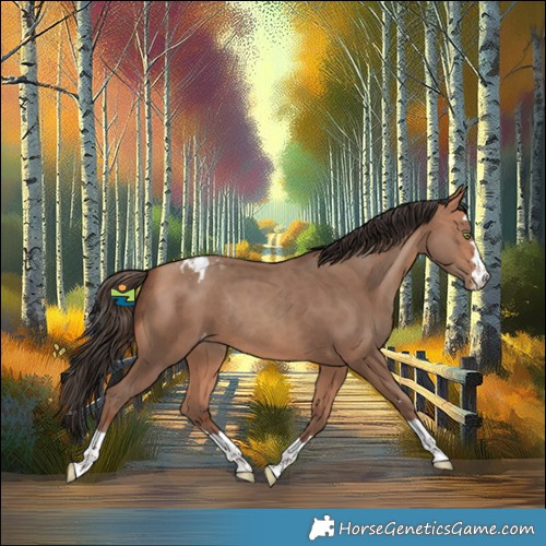 Horse Color:Amber Champagne Appaloosa Rabicano