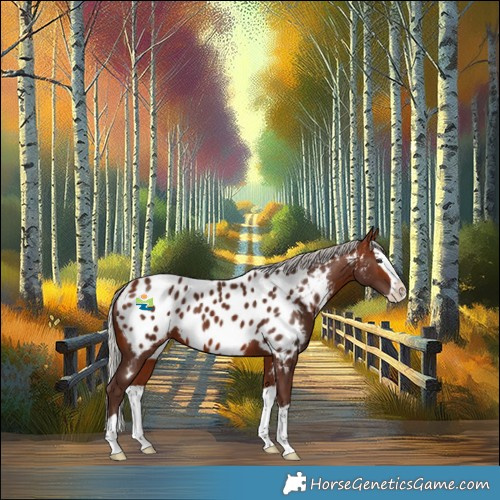 Horse Color:Silver Brown Splash Appaloosa