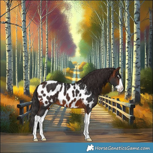 Horse Color:Brown Splash Appaloosa