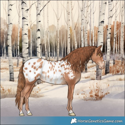 Horse Color:Gold Champagne Appaloosa 