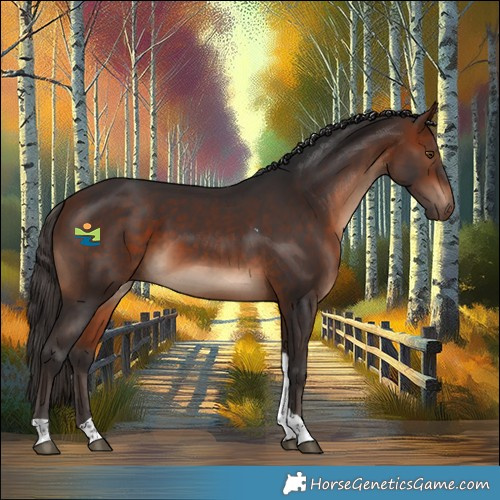 Horse Color:Bay Tobiano