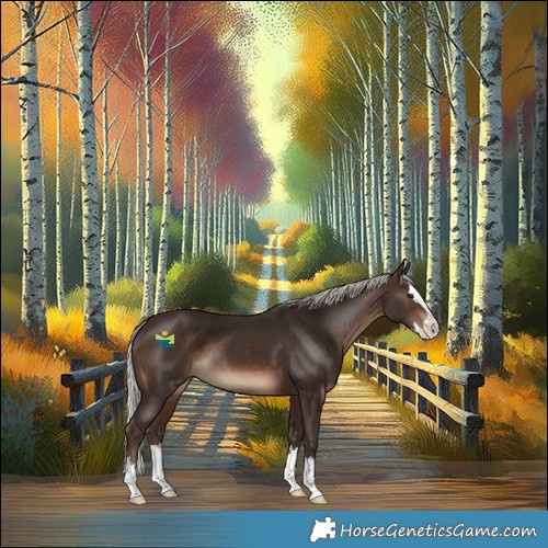 Horse Color:Silver Brown Splash Rabicano 