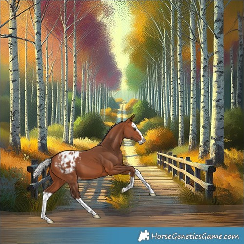 Horse Color:Silver Brown Splash Appaloosa 