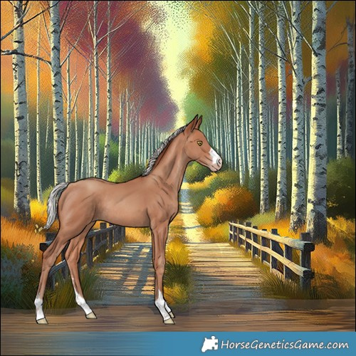 Horse Color:Silver Sable Champagne Rabicano 