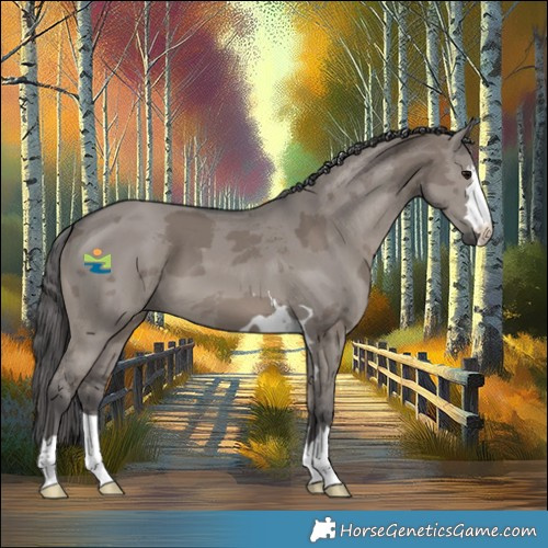 Horse Color:Smoky Grullo Merle 