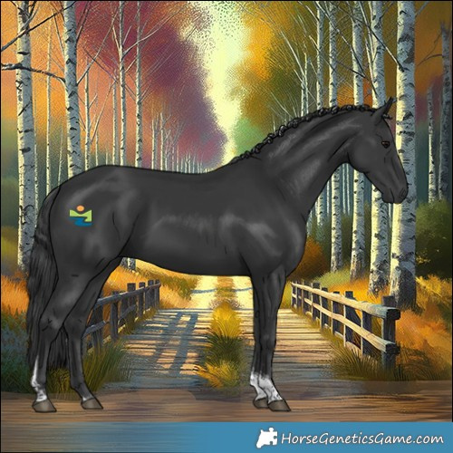 Horse Color:Black Tobiano