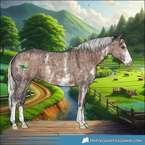 Horse Color:Liver Red Dun Mushroom Sabino Appaloosa Brindle