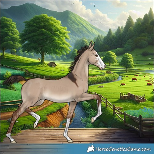 Horse Color:Liver Red Dun Appaloosa 