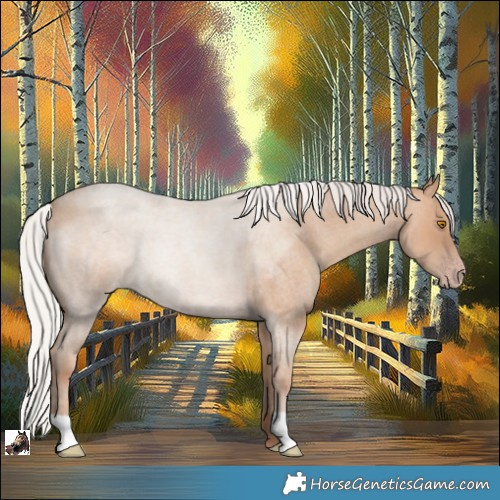 Horse Color:Silver Classic Champagne Roan 