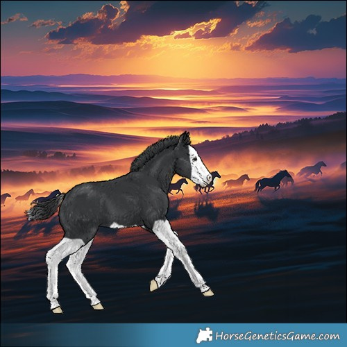 Horse Color:Black Splash 