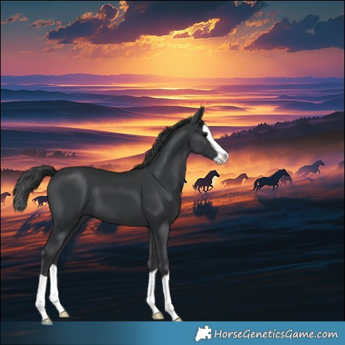 Horse Color:Black Splash 