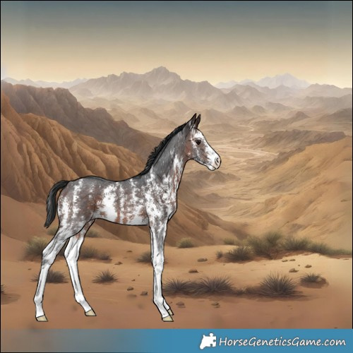 Horse Color:Brown Sabino