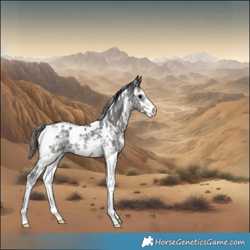 Horse Color:White Spotted Black Sabino 