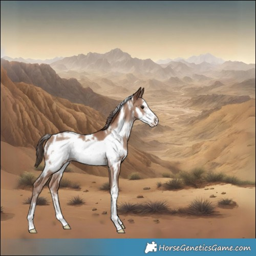 Horse Color:White Spotted Classic Champagne Frame 