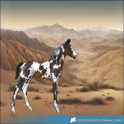 Horse Color:White Spotted Brown 
