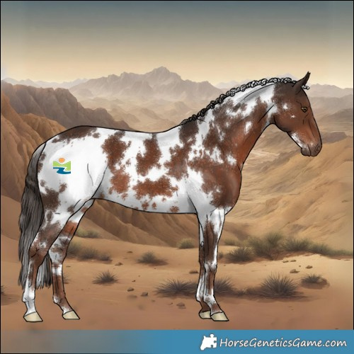 Horse Color:White Spotted Liver Chestnut 