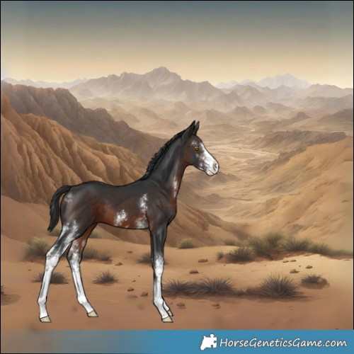 Horse Color:Brown Sabino 