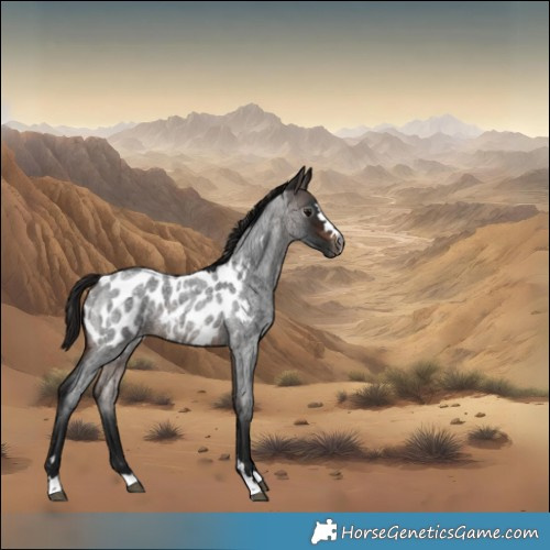 Horse Color:Gray Bay Roan Appaloosa 