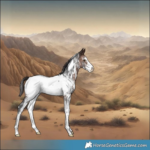 Horse Color:White Spotted Brown Sabino Appaloosa 