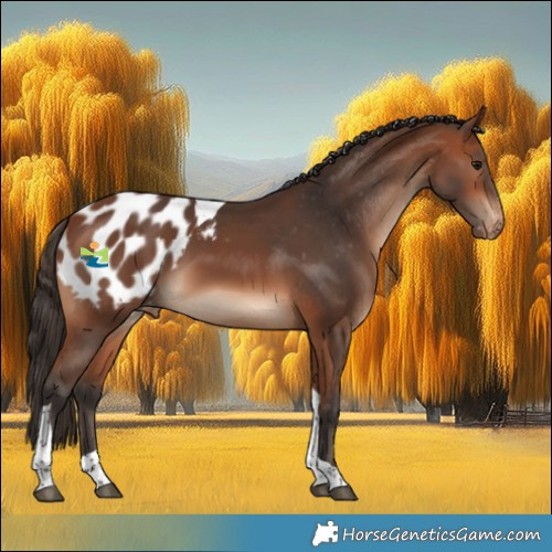 Horse Color:Bay Tobiano Appaloosa 